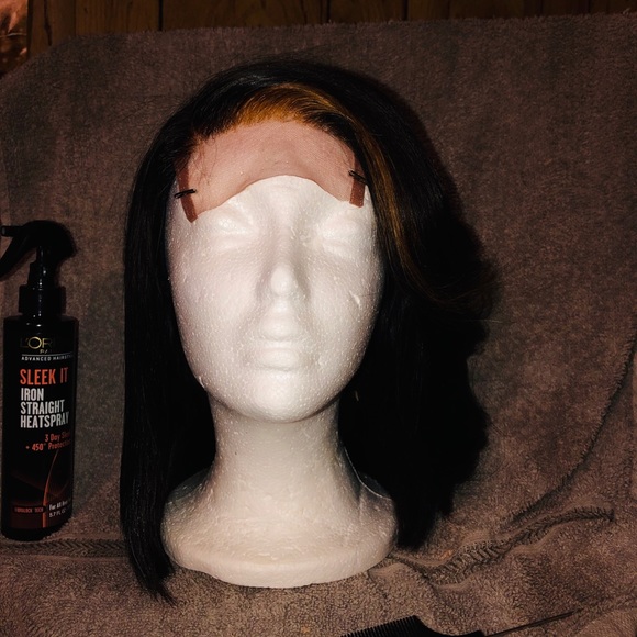 Sold 10in razor cut bob 100%Brazilian hair lace - Picture 3 of 3